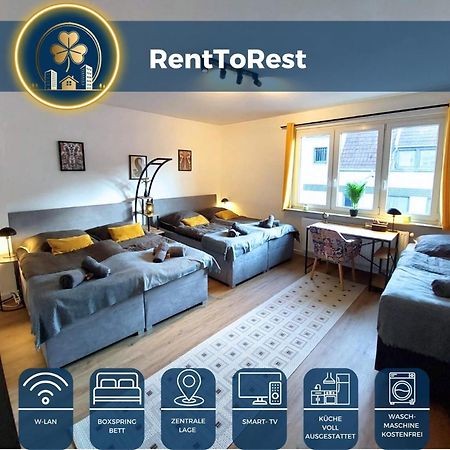 Rtr Essen - Fuer Bis Zu 8 Personen - Voll Ausgestattet - Zentral Limbecker Platz - Messe - Uniklinikum - Smart Tv - Modern公寓 外观 照片